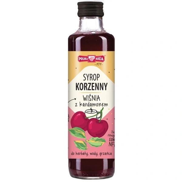 POLSKA RÓŻA Syrop korzenny wiśnia z kardamonem 250 ml