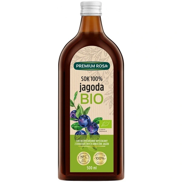 PREMIUM ROSA Jagoda sok 100%  BIO  B/C 500ml
