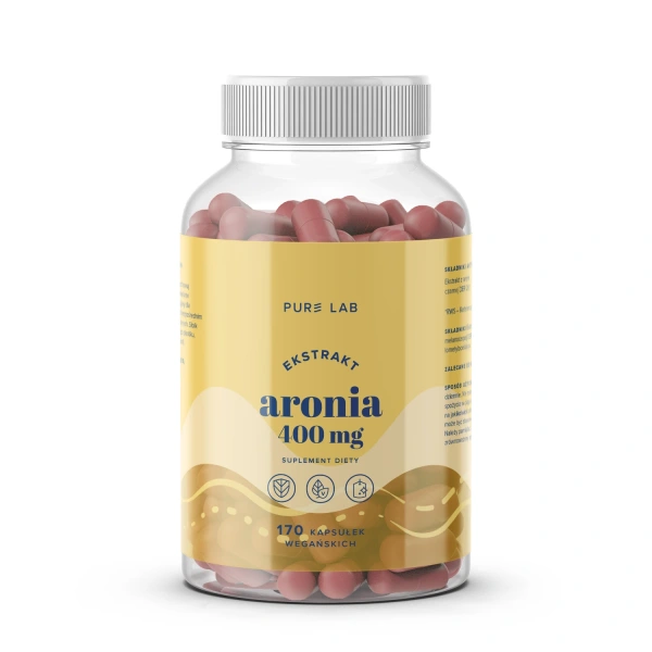 Pure Lab Ekstrakt z aronii 400 mg 170 kapsułek
