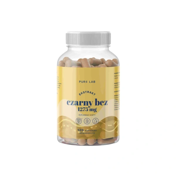 Pure Lab Ekstrakt z czarnego bzu 1275 mg 120 kapsułek