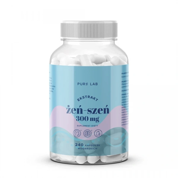 Pure Lab Ekstrakt z żeń-szenia 300 mg 240 kapsułek