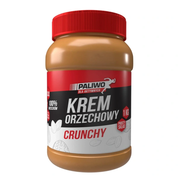 Paliwo dla aktywnych krem orzechowy crunchy 100 % bez dodatku soli i cukrów 1 kg