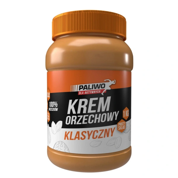 Paliwo dla aktywnych krem orzechowy klasyczny 100 % bez dodatku soli i cukrów 1 kg
