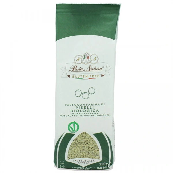 Pasta natura makaron proteinowy (z grochu) risoni bezglutenowy bio 250 g