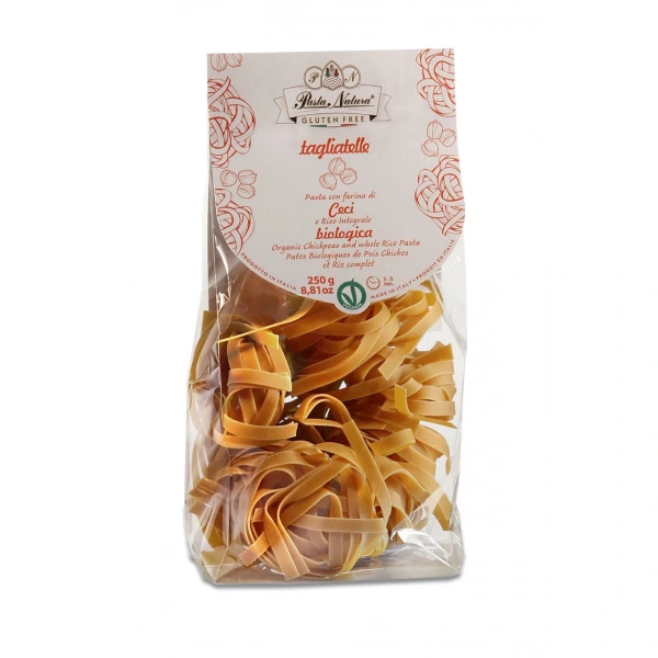 Pasta natura makaron (z ciecierzycy i brązowego ryżu) tagliatelle bezglutenowy bio 250 g