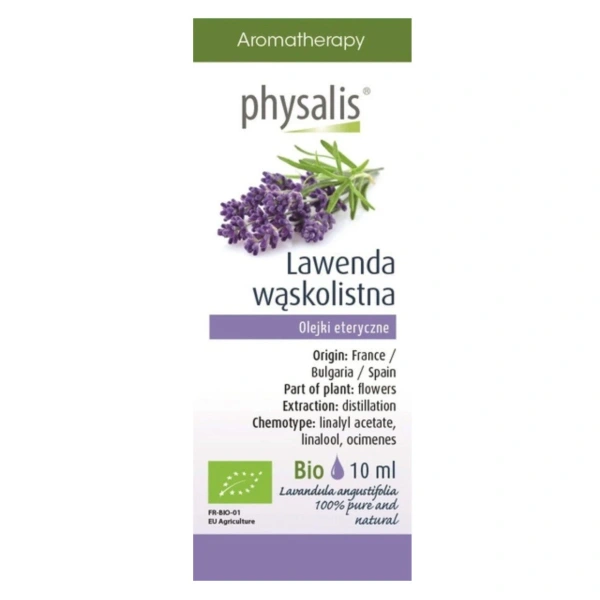 Physalis Olejek Eteryczny Lawenda Wąskolistna BIO 10 ml