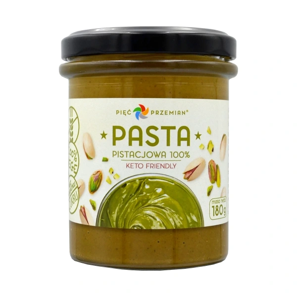 Pięć przemian krem pistacjowy bez dodatku cukrów bezglutenowy 180 g