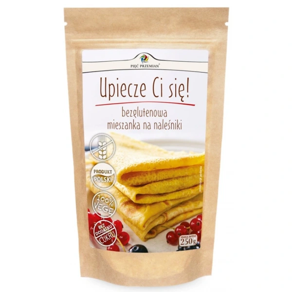 Pięć przemian mieszanka na naleśniki bez dodatku cukrów bezglutenowa 250 g