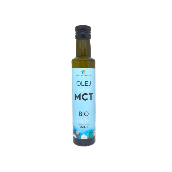 Pięć przemian olej kokosowy mct keto bezglutenowy bio 250 ml