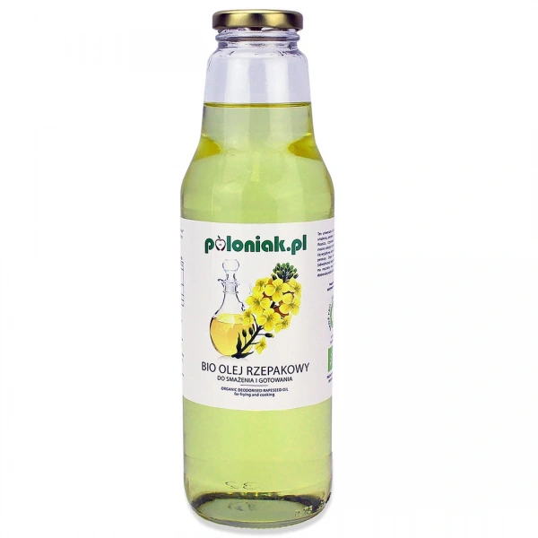 Poloniak olej rzepakowy do gotowania i smażenia bio 750 ml