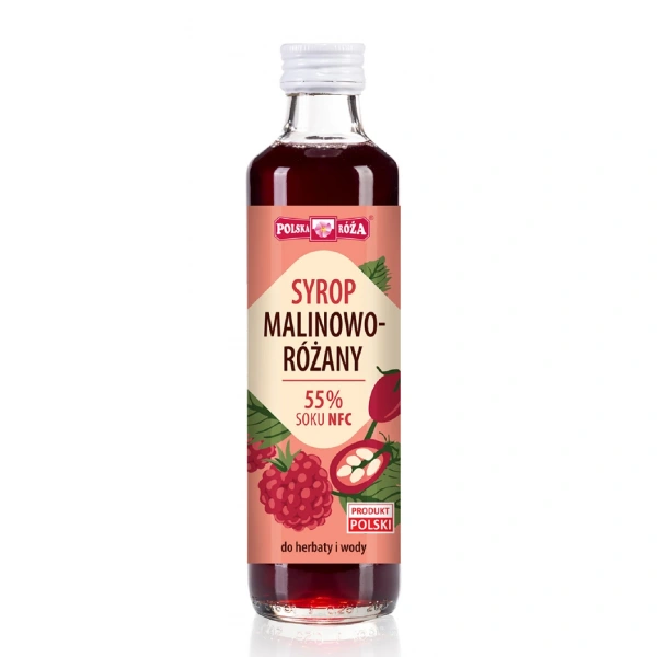 Polska róża syrop malinowo  różany 250 ml