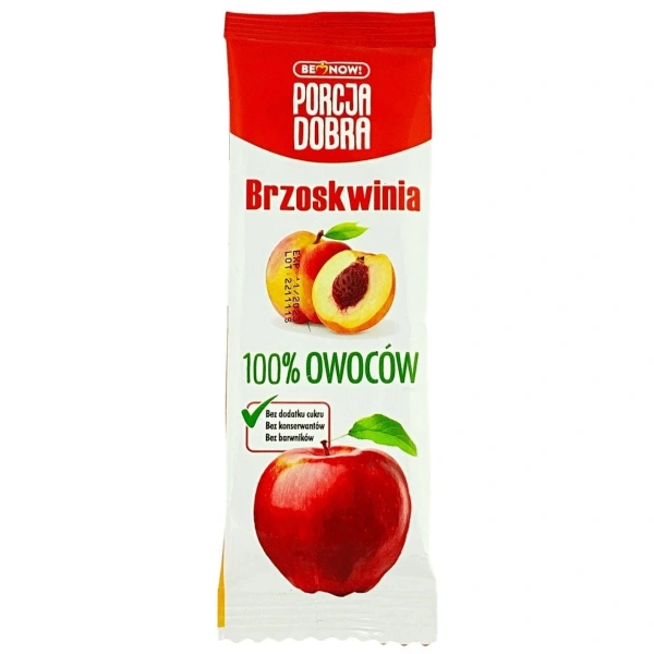 Porcja Dobra Przekąska Jabłkowo-Brzoskwiniowa Bez Dodatku Cukru 16 g