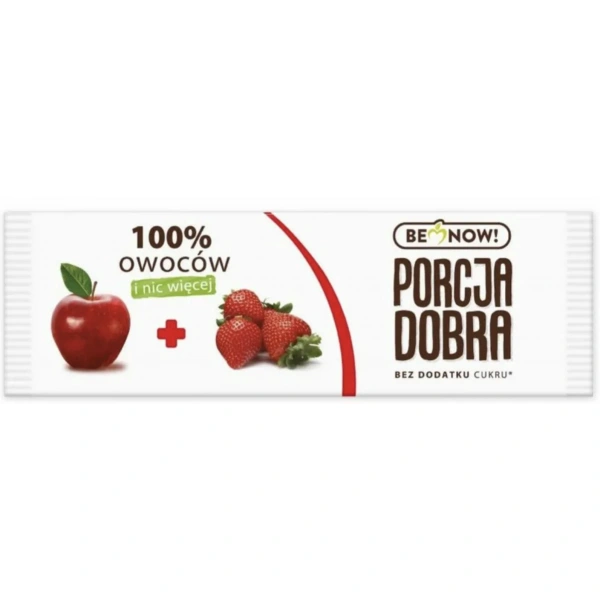 Porcja Dobra Przekąska Jabłkowo-Truskawkowa Bez Dodatku Cukru 16 g
