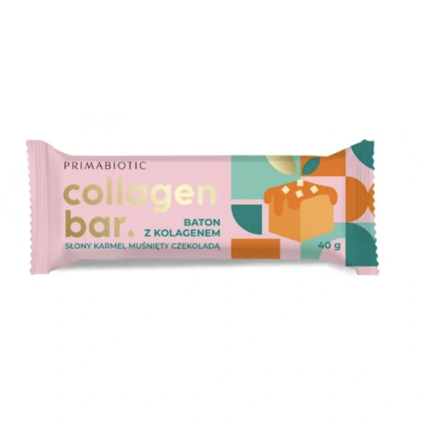 PrimaBiotic Collagen Bar o smaku słony karmel 40g