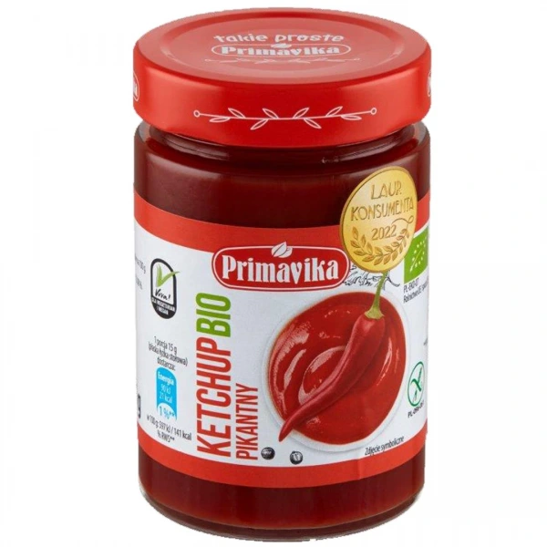 Primavika ketchup pikantny bezglutenowy bio 315 g