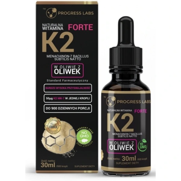 Progress Labs Naturalna Witamina K2 Mk-7 Forte 30ml