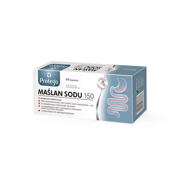 Protego Maślan Sodu 150 mg 60 kapsułek