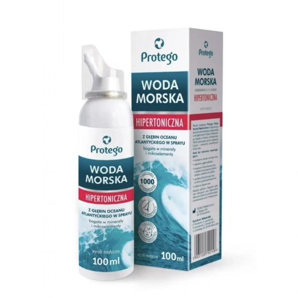 Protego Woda Morska Hipertoniczna BOV 100 ml spray do nosa