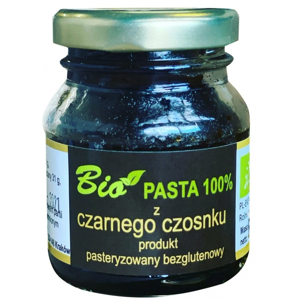 Przetwory z natury pasta z czarnego czosnku bezglutenowa bio 80 g