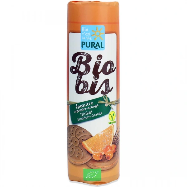 Pural ciastka markizy orkiszowe z kremem rokitnik  pomarańcza wegańskie bio 300 g