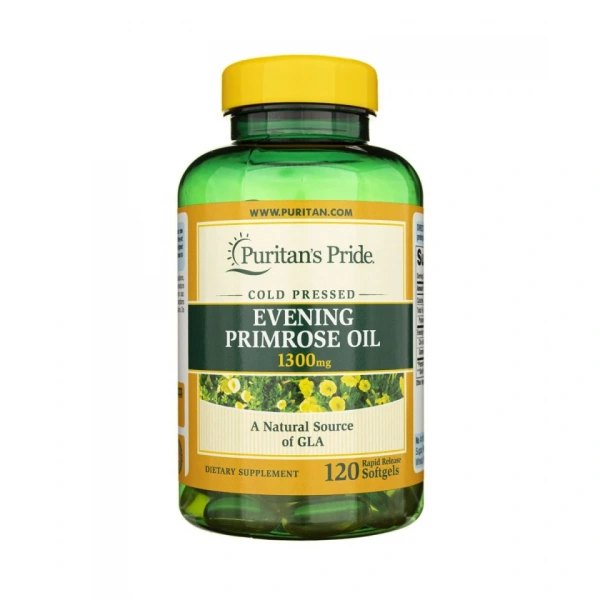 Puritan's Pride Evening Primrose Oil 1300 mg olej z wiesiołka 120 kapsułek