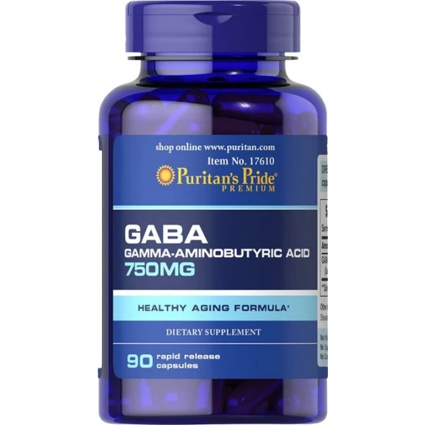 Puritan's Pride GABA 750mg 90 kapsułek