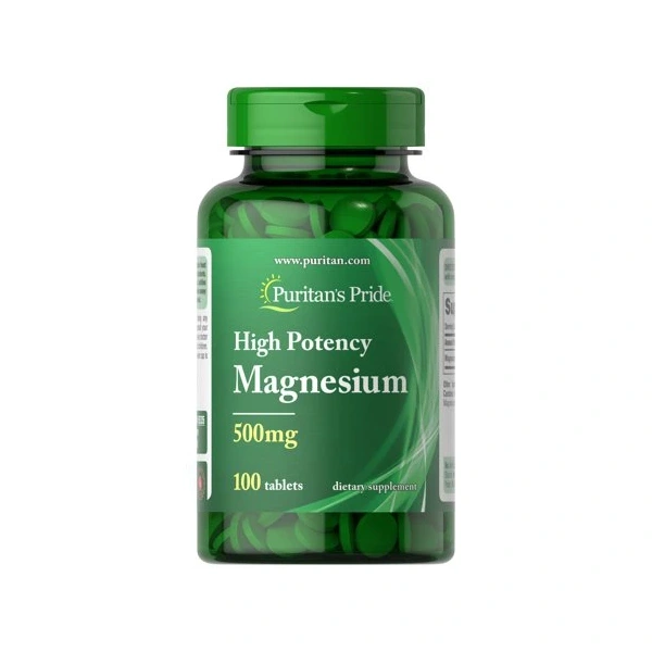 Puritan's Pride High Potency Magnesium (Magnez) 500 mg 100 tabletek