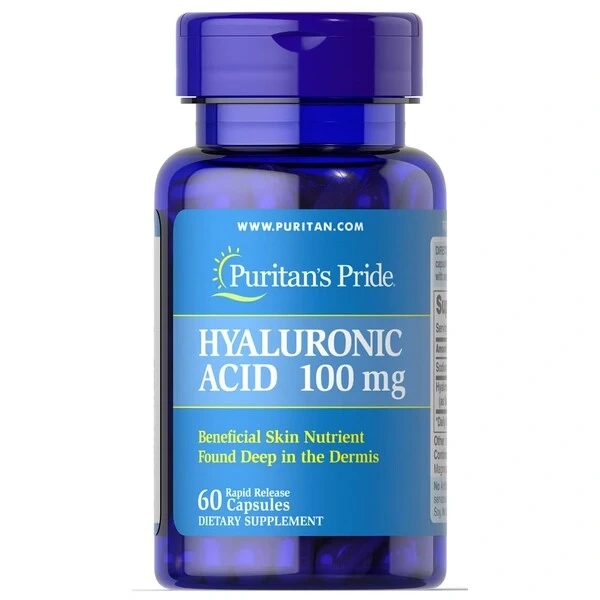 Puritan's Pride Hyaluronic Acid kwas hialuronowy 100 mg 60 kapsułek