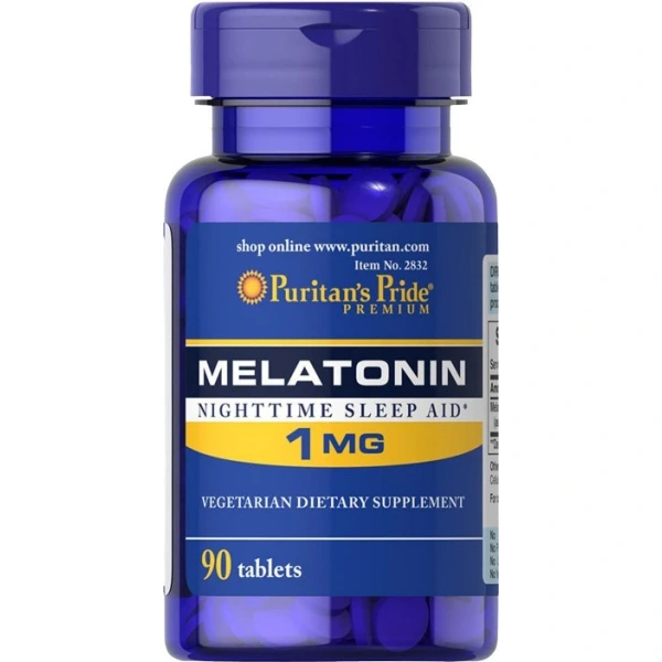 Puritan's Pride Melatonina 1 mg 90 tabletek wegetariańskich