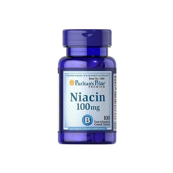 Puritan's Pride Niacyna 100 mg 100 tabletek
