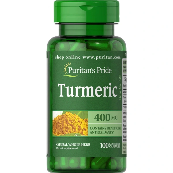 Puritan's Pride Turmeric (Kurkuma) 400 mg 100 kapsułek