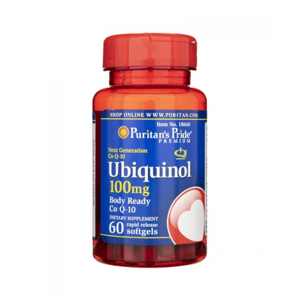 Puritan's Pride Ubichinol Ubiquinol 100mg 60 kapsułek