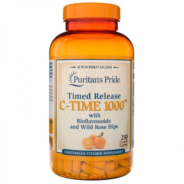 Puritan's Pride Witamina C 1000 mg Powolne Uwalnianie 250 tabletek