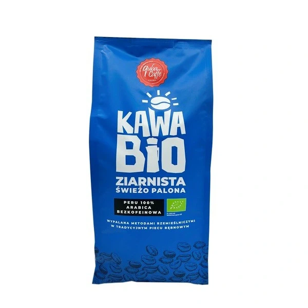 Quba caffe kawa ziarnista bezkofeinowa arabica 100 % peru bio 1 kg