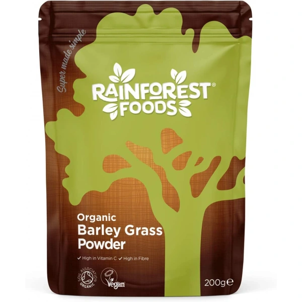 RAINFOREST FOODS Barley Grass Powder - Trawa jęczmienna (200 g)