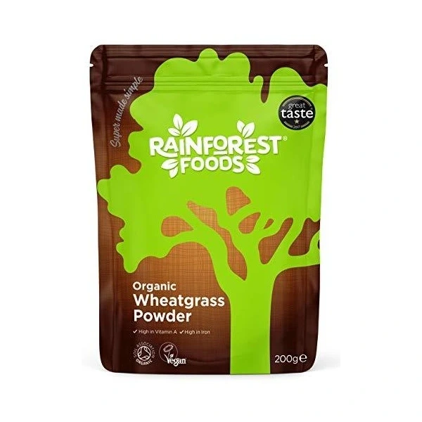 RAINFOREST FOODS Wheatgrass Powder - Trawa pszeniczna (200 g)