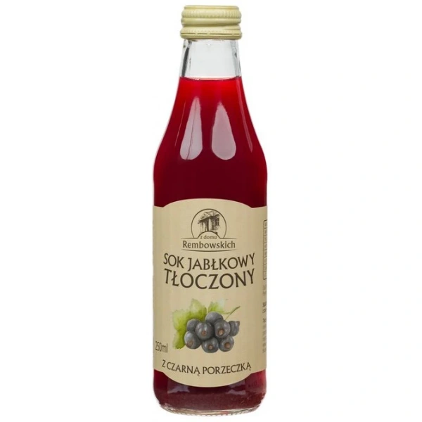 REMBOWSCY Sok jabłkowy tłoczony z czarną porzeczką 250 ml