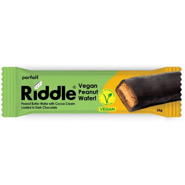 RIDDLE Wegański baton z masłem orzechowym w ciemnej czekoladzie 35 g