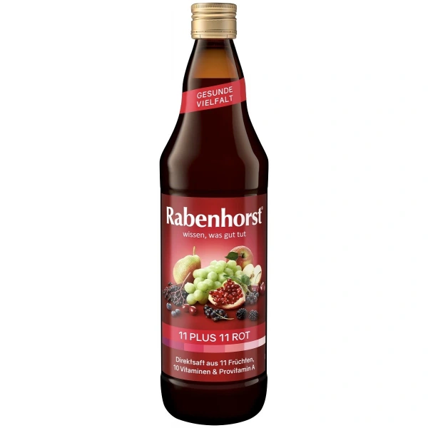 Rabenhorst sok wieloowocowy (czerwony) multiwitamina 11 plus 11 nfc 750 ml