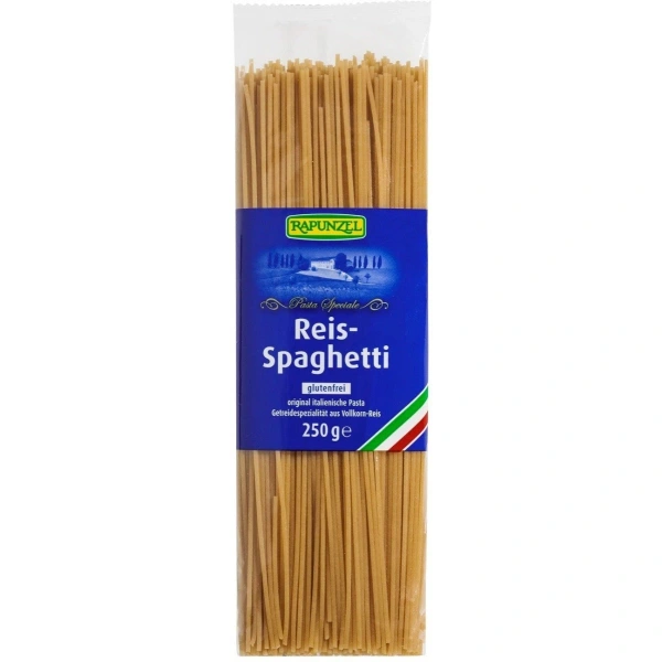 Rapunzel Makaron Ryżowy Razowy Spaghetti Bezglutenowy BIO 250 g