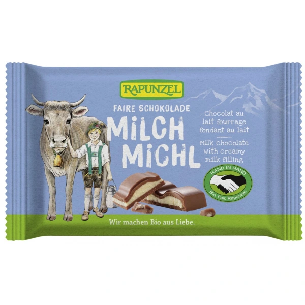 Rapunzel czekolada mleczna z nadzieniem mlecznym dla dzieci bio 100 g