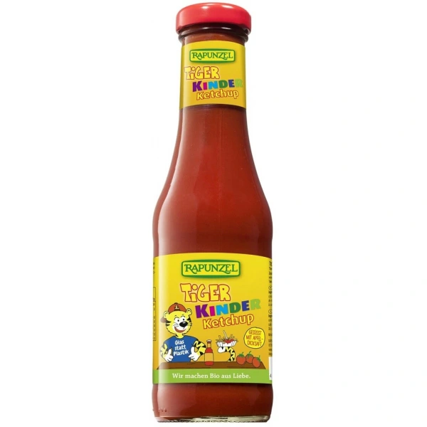 Rapunzel ketchup dla dzieci tiger bez dodatku cukrów bio 450 ml