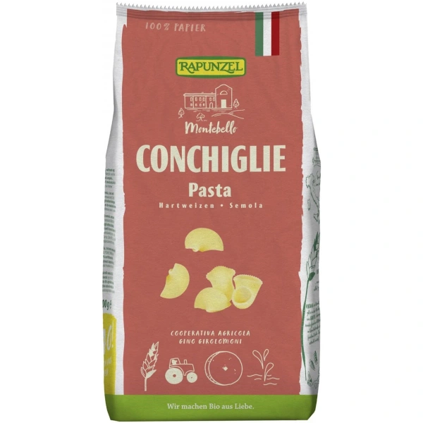 Rapunzel makaron (semolinowy) conchiglie muszle bio 500 g