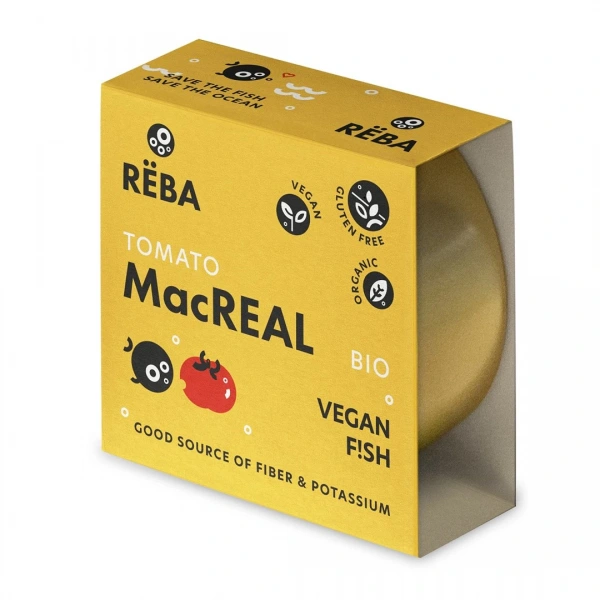 Reba wegańska alternatywa makreli w sosie pomidorowym bezglutenowa (tomato macreal) bio 160 g