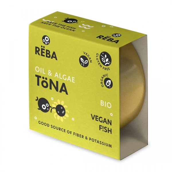 Reba wegańska alternatywa tuńczyka w oleju słonecznikowym bezglutenowa (oil & algae tona) bio 150 g