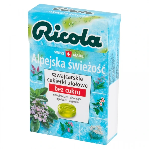 Ricola Cukierki bez cukru Alpejska świeżość 27g