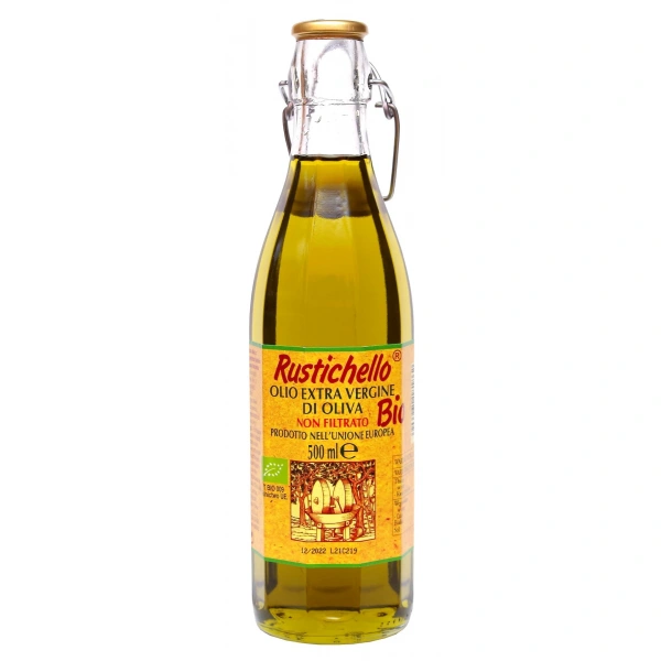 Rustichello oliwa z oliwek extra virgin niefiltrowana bio 500 ml