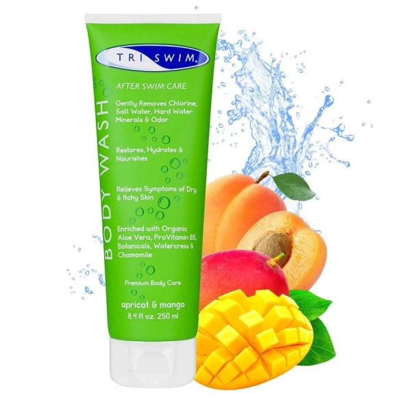 SBR Triswim Żel do mycia ciała po basenie o zapachu brzoskwinia-mango 250 ml