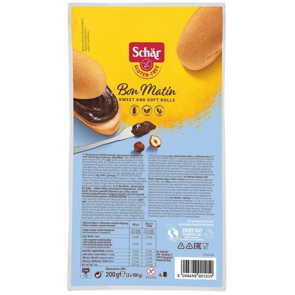 SCHAR Bon matin- słodkie bułeczki BEZGL. (4x50 g) 200 g