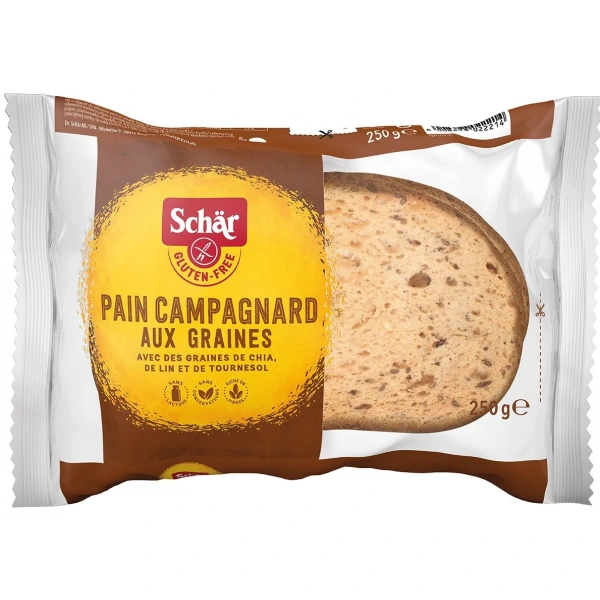 SCHAR Pain Campagnard aux graines- chleb wieloziarnisty BEZGL. 250 g